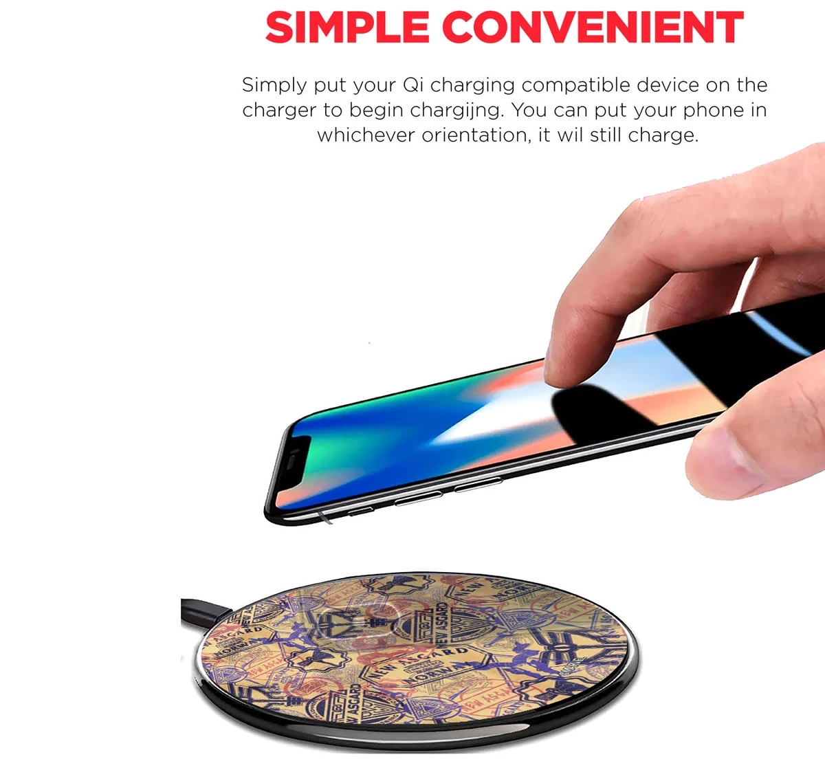 Macmerise New Asgard Stamps Compatible Pro Wireless Charger Multicolour 12Y+