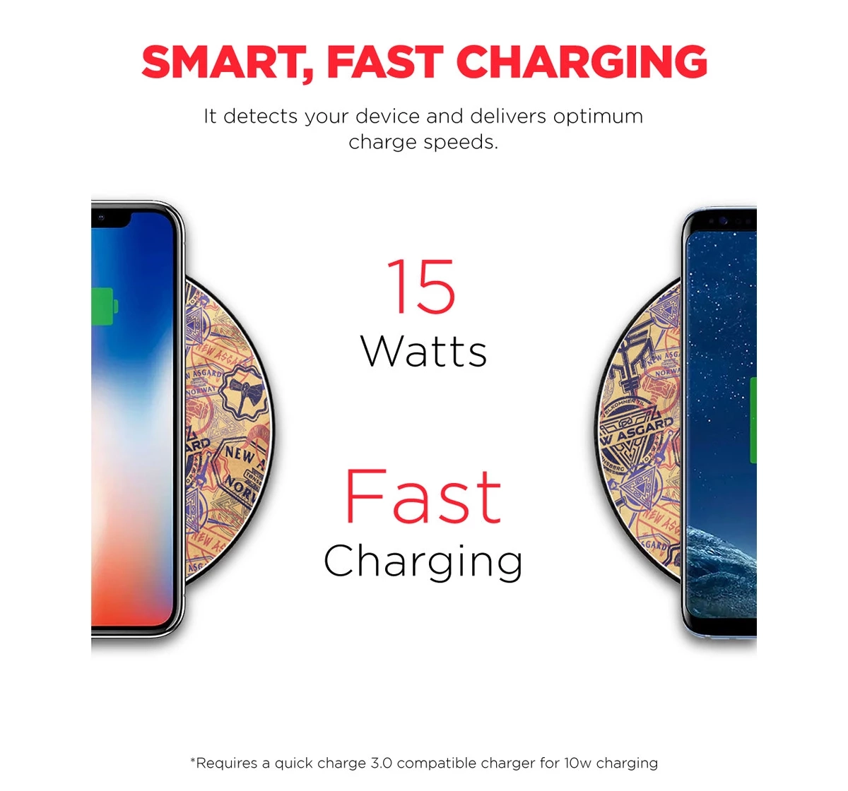 Macmerise New Asgard Stamps Compatible Pro Wireless Charger Multicolour 12Y+