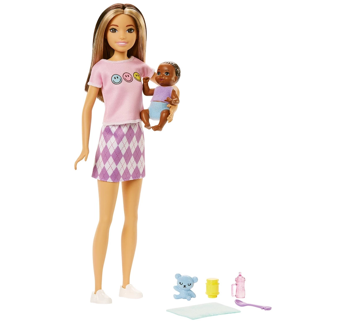 Barbie Dolls and Accessories Brunette Skipper Doll with Baby