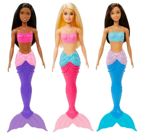 Barbie Dreamtopia Mermaid Doll, Kids for 3Y+, Multicolour, Assorted