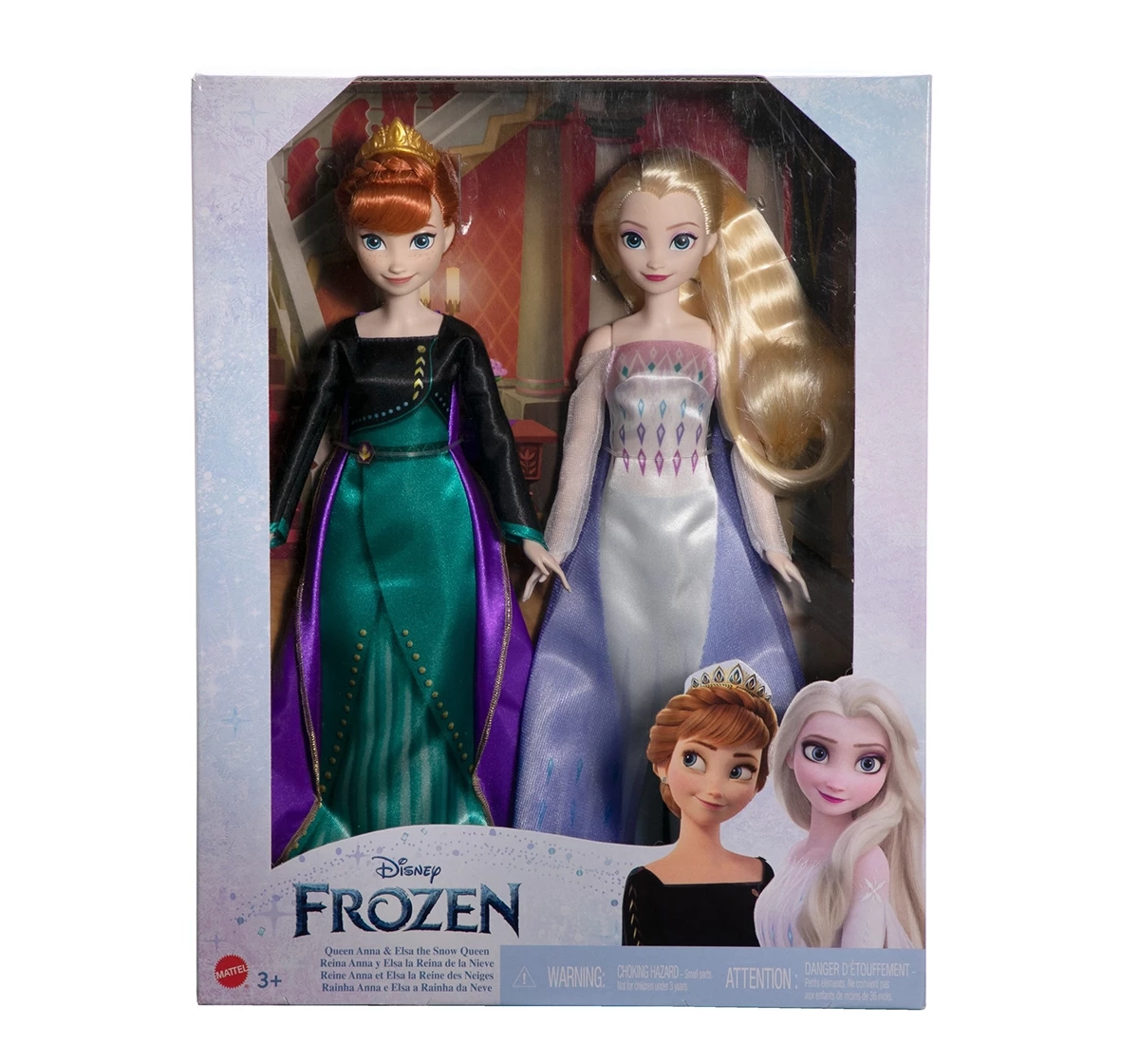 Disney Frozen Queen Anna And Elsa Girls 3Y Multicolour