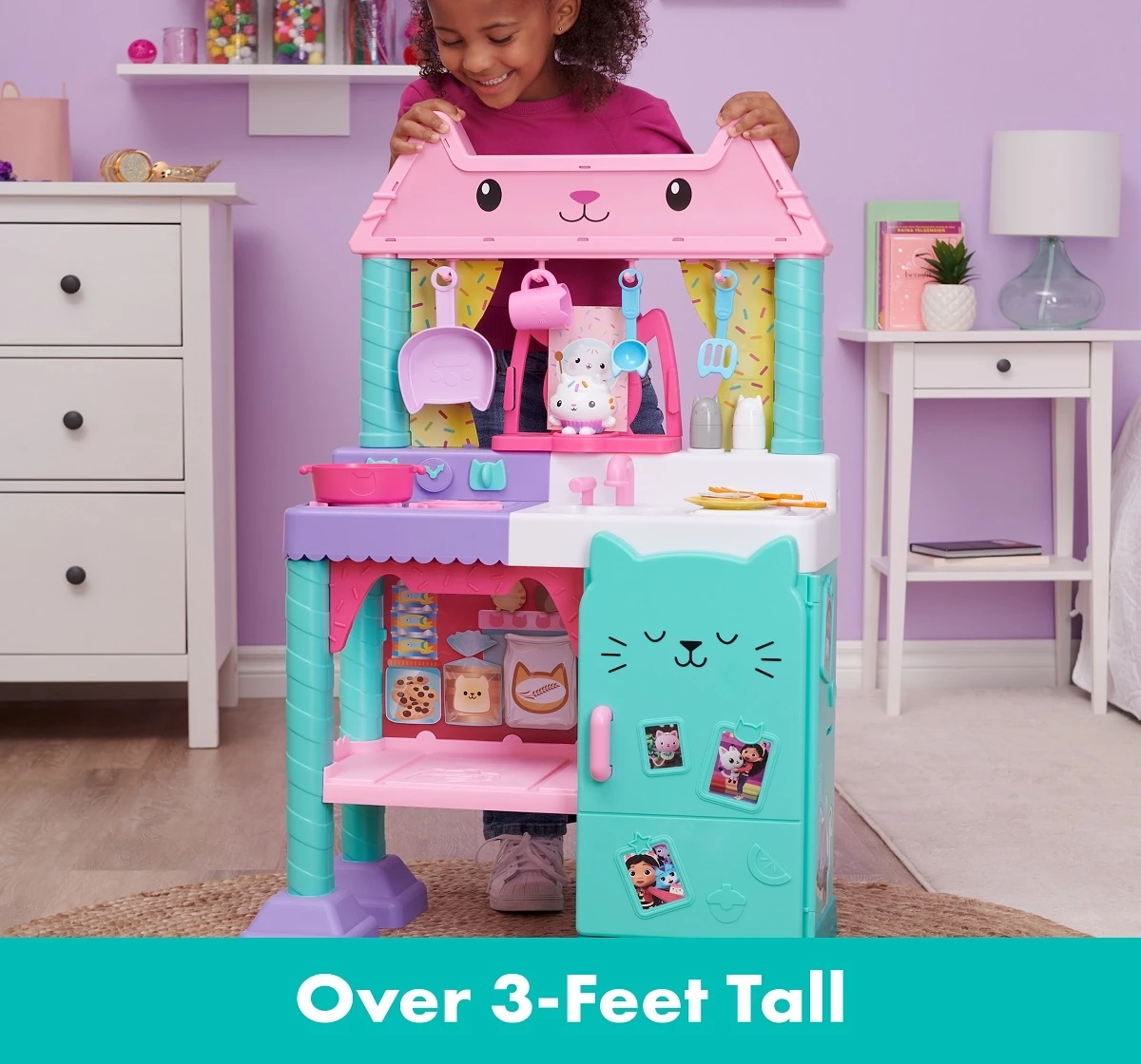 New Disney Princess Play Kitchen Includes 20 Accessories, over 3 Feet Tall