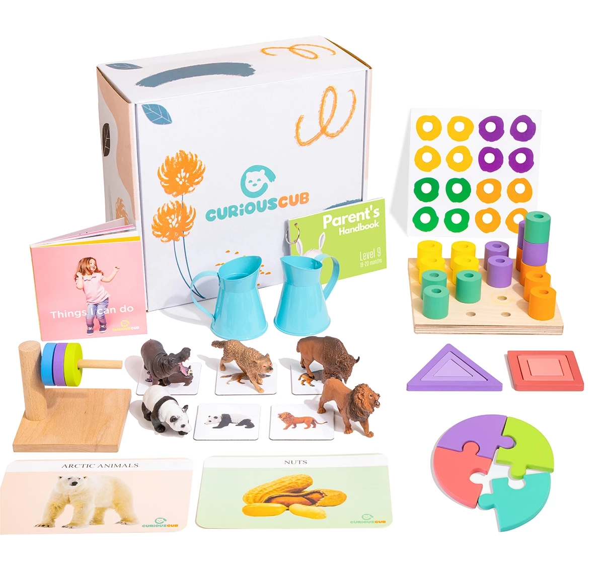 Curious Cub Montessori Learning Wooden Toys Box (Box 9: 18-24 Months)