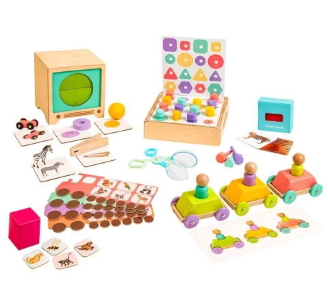 Curious Cub Montessori Learning Wooden Toys Box (Box 14: 2.5 Years)