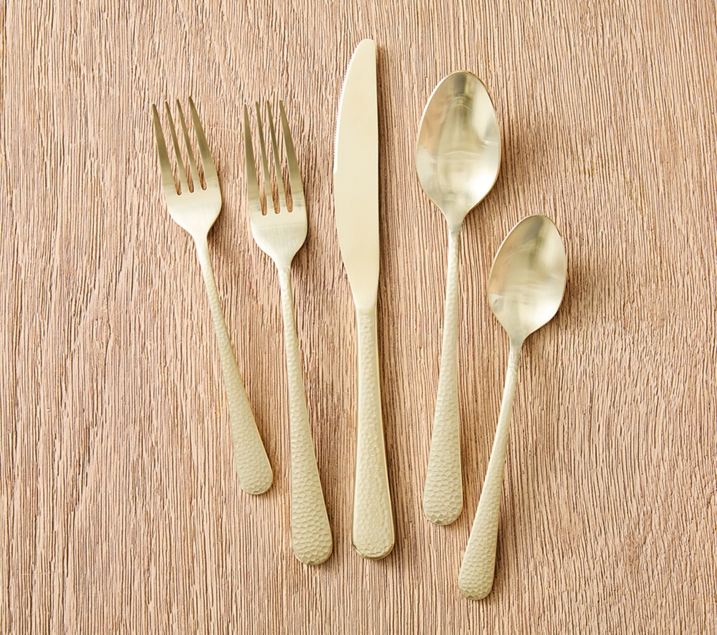 Keene Hammered 5-Piece Cutlery Set