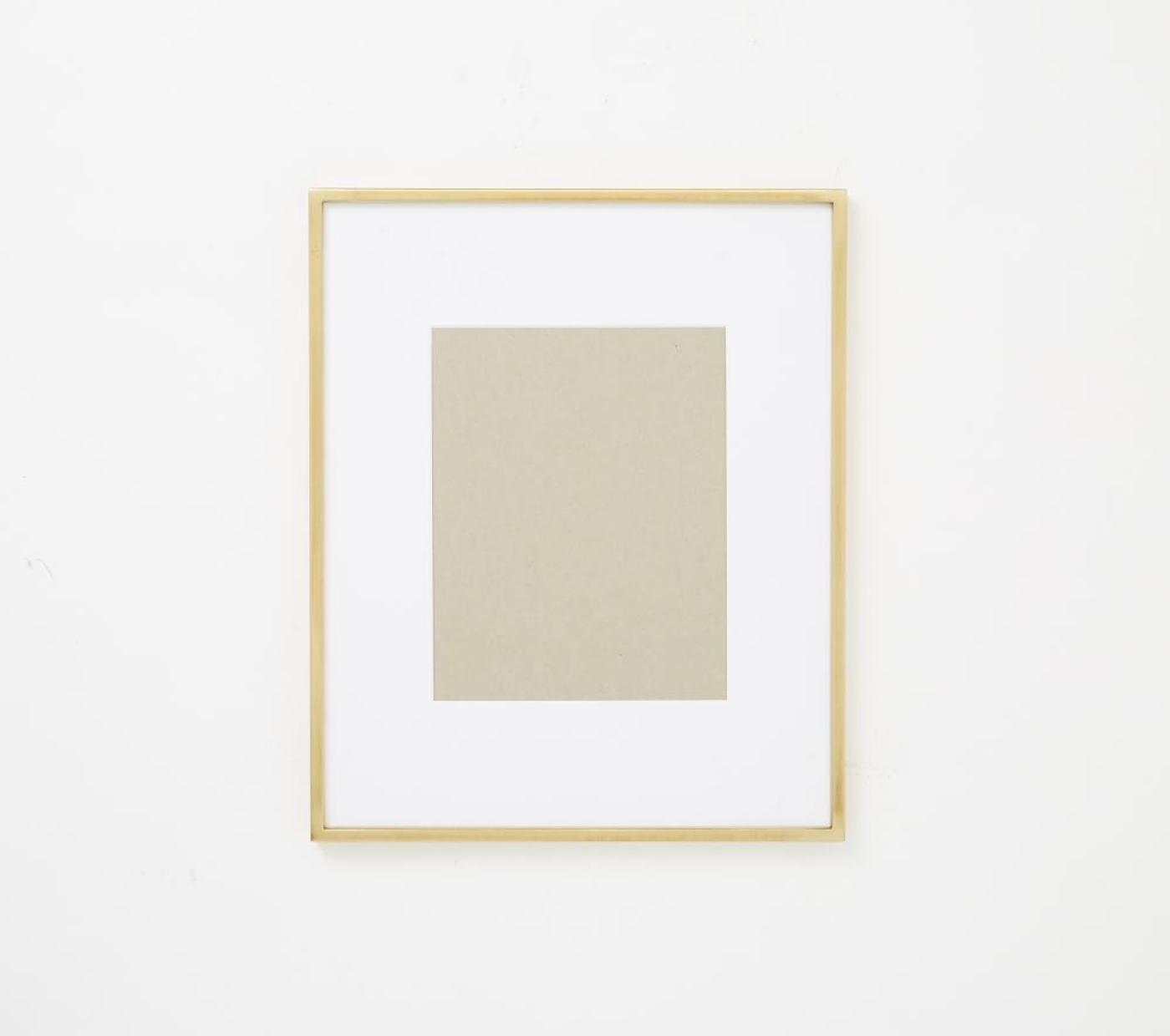 Gallery Frame, Polished Brass, 8"x10"