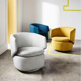 Crescent Swivel Chair