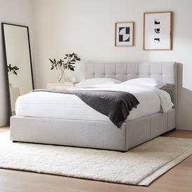 Emmet Tufted Side Storage Bed