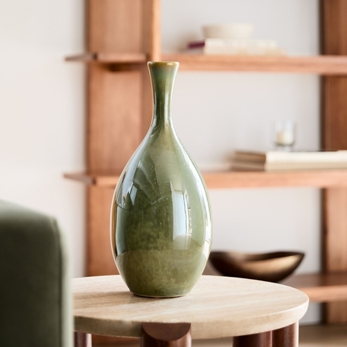 Glazed Ceramic Large Table Top Vase