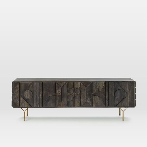 Pictograph Solid Wood Media Console (84")