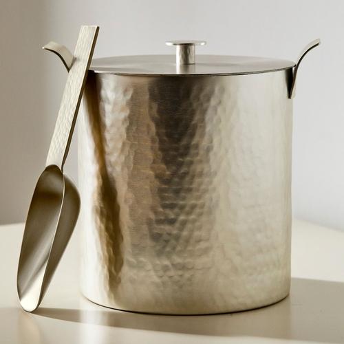 Iris Hammered Metal Ice Bucket