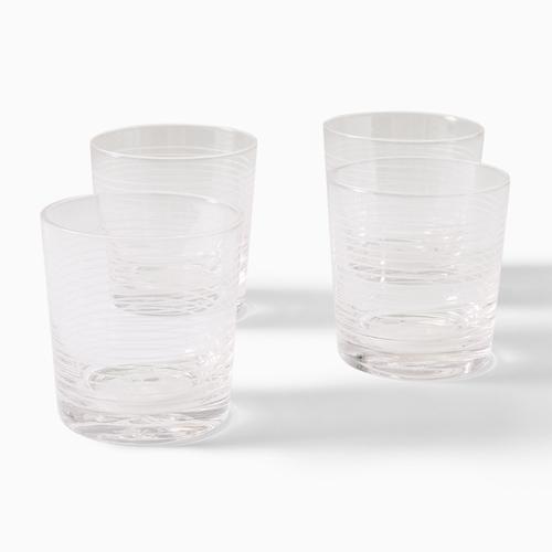 Billy Cotton Double Old Fashioned Etched Glassware