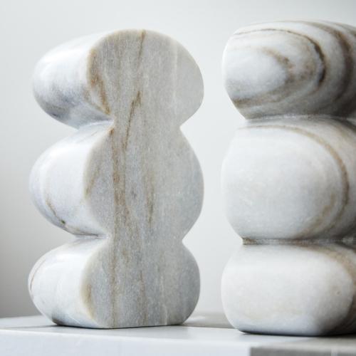 Kali Marble Bookends (Set of 2)
