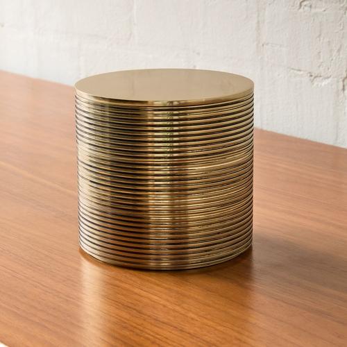 Corrugated Metal Round Decorative Boxes