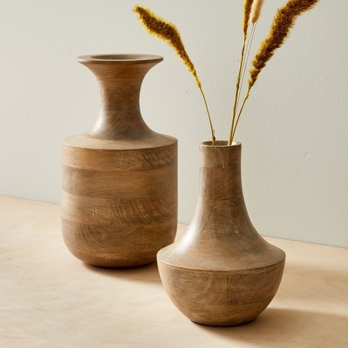 Coastal Natural Wood Bowls & Vases
