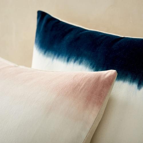Dip Dye Pillow Cover, Stone Gray