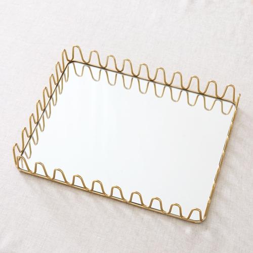 Metal Wave & Mirror Trays