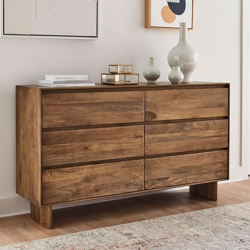 Anton Solid Wood 6-Drawer Dresser
