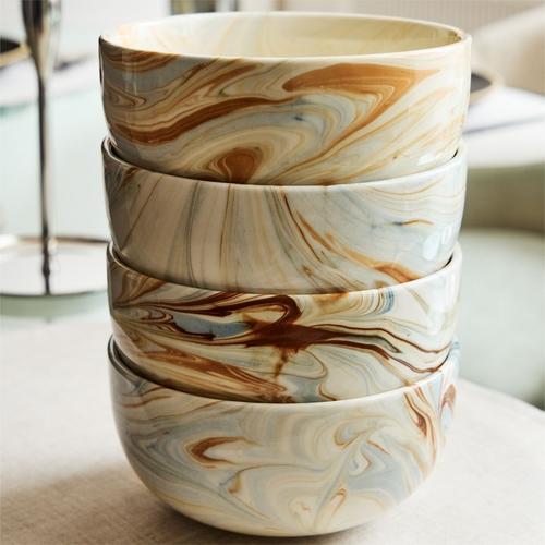 Marble Swirl Cereal Bowls 