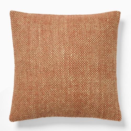 Two Tone Chunky Linen Pillow Cover