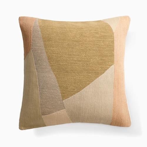 Mosaic Crewel Pillow Cover