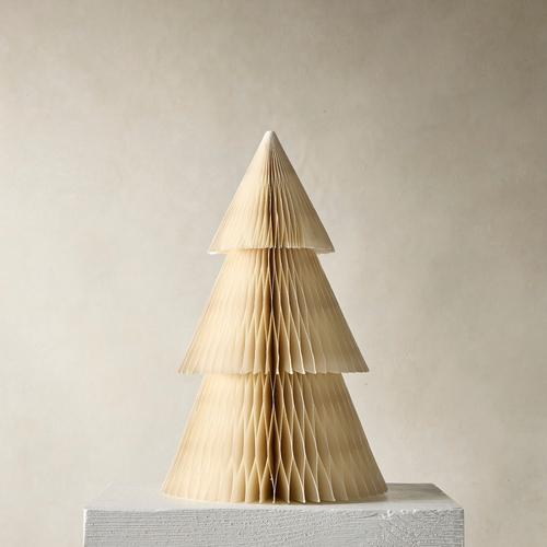 Neutral Decorative Paper Tabletop Trees (16")