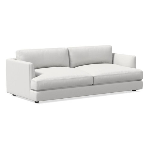 Haven Sofa, 84", White Performance Washed Canvas