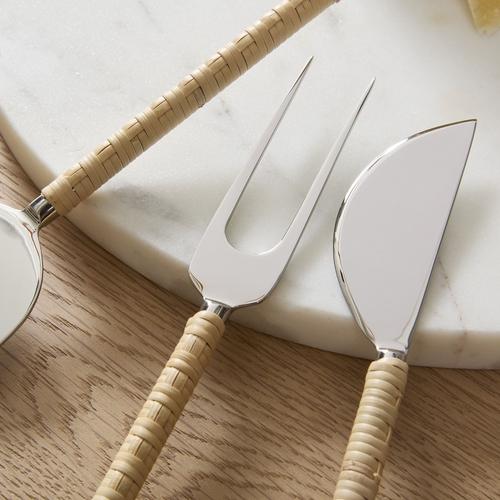 Rattan Cheese Knives (Set of 3)