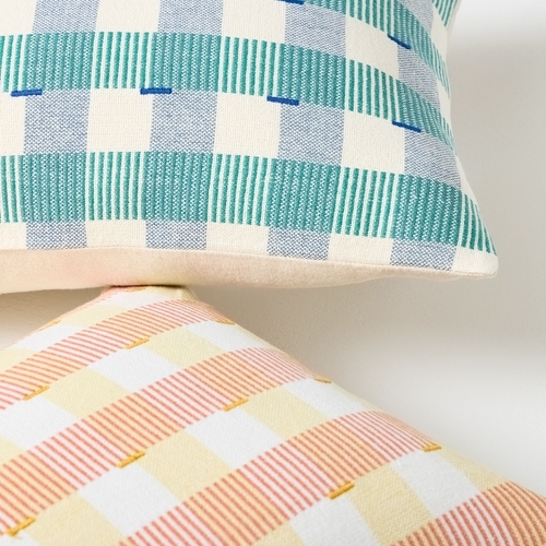 Check & Stripe Pillow Cover