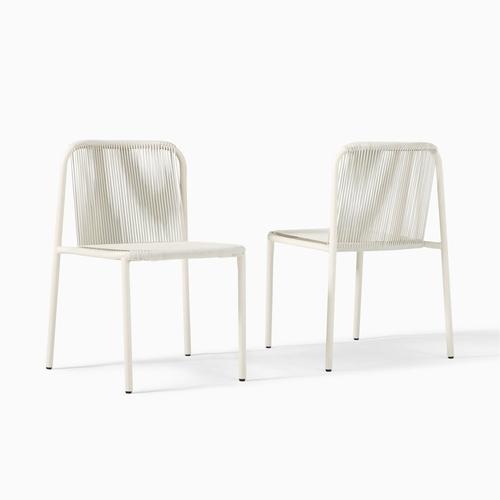 Oceana Outdoor Stacking Dining Chair (Set of 2)