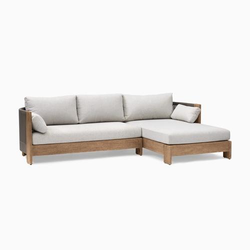 Porto Outdoor 2-Piece Chaise Sectional 