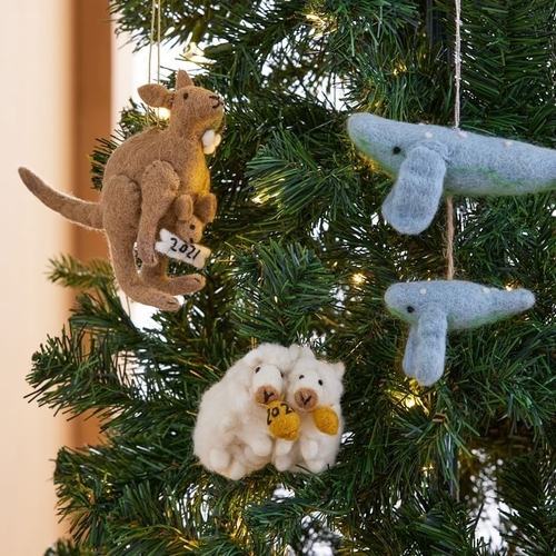 Baby's First Christmas Felt Ornaments