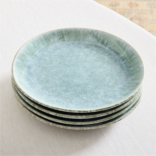 Reactive Glaze Dinnerware, Set of 4 - Dusty Mint