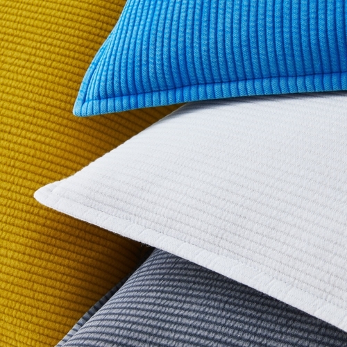 Solid Ribbed Pillow Covers