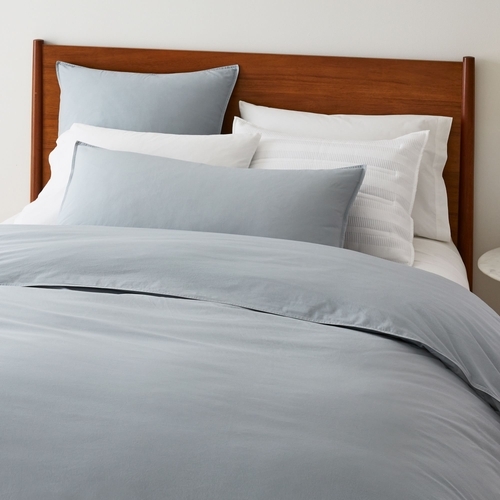 Organic Washed Cotton Percale Duvet Cover & Shams