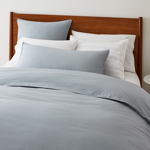 Organic Washed Cotton Plain Duvet Cover 