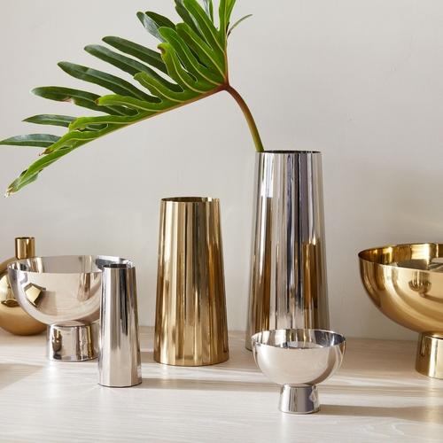 Foundations Metal Vases- Brass