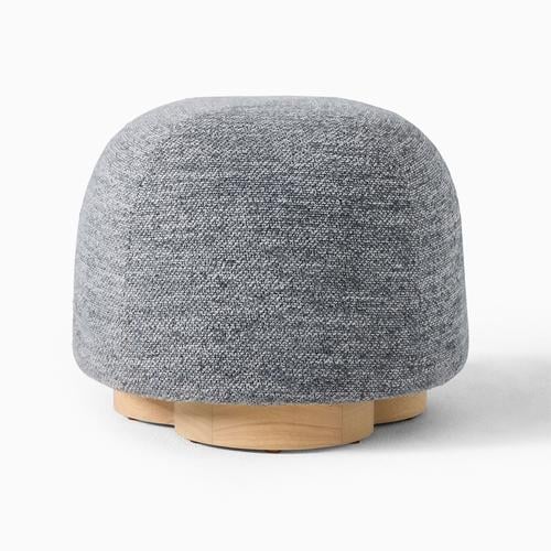 Gumdrop Swivel Ottoman, Graphite (20")