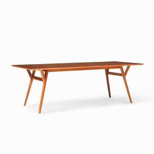 Mid-Century Extendable Dining Table (39"–92")