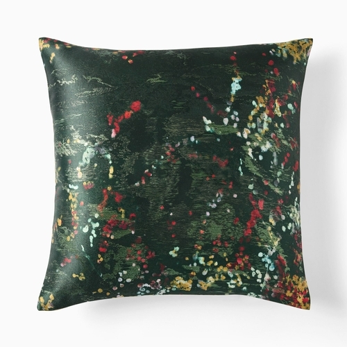 Winter Sprigs Brocade Pillow Cover