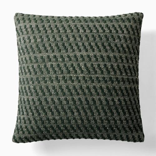 Textured Checker Pillow Cover