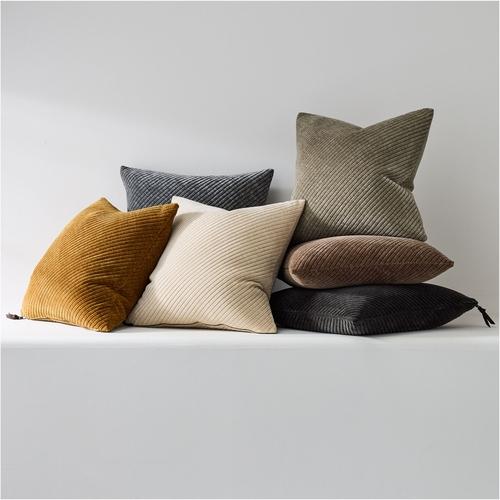 West offers Elm throw pillows set of 3 Allover Crosshatch Jacquard Velvet Pillows