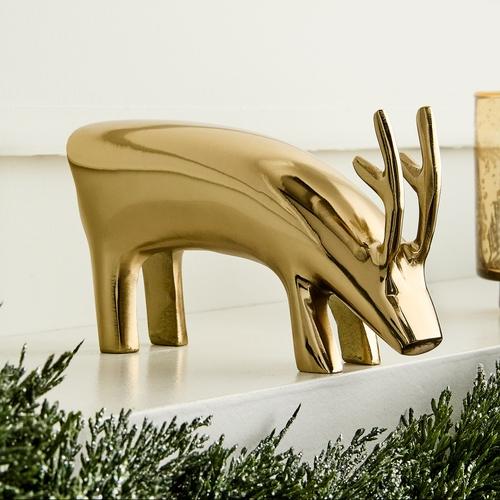 Mid-Century Brass Animal Stocking Holders