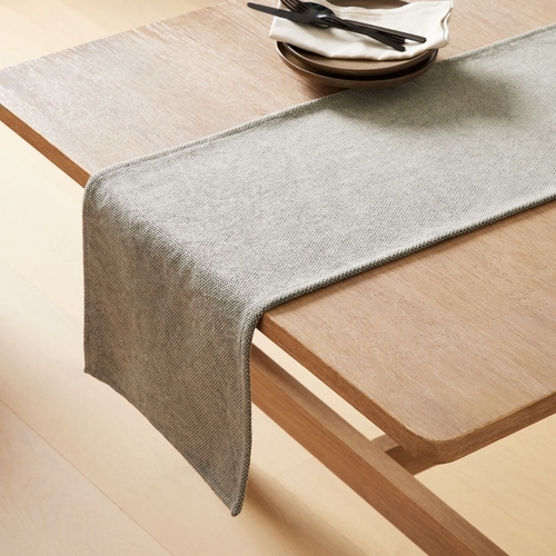 Textured Canvas Cotton Runner
