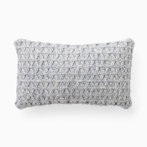 Outdoor Lattice Crochet Pillow