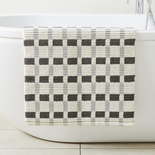 Square Ribbed Bath Mat