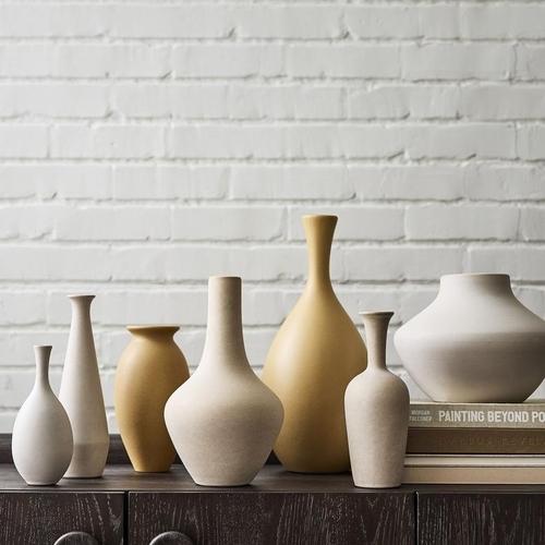 Glazed Ceramic Vases (8"H)