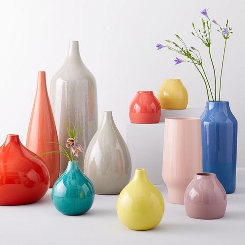 Bright Ceramicist Tall Teardrop Vases