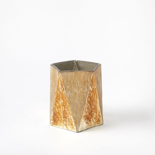 Prism Mercury Glass Candle Holder , Individual