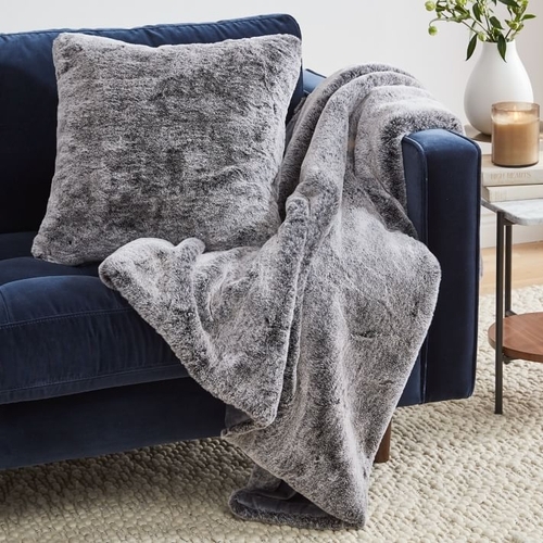 Faux fur blanket online west elm